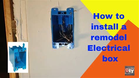 metal rework box|installing a remodel electrical box.